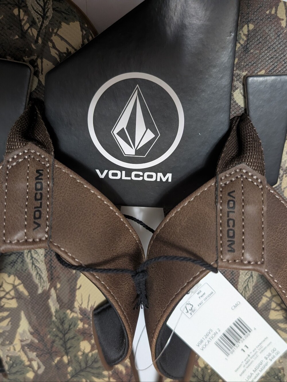 Volcom Vocation 2 Sandals Flip Flops 11 - Picture 4 of 4